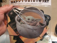 Star Wars Party Decorations Plates Baby Yoda Banner Tablecloth Etc. lot set.