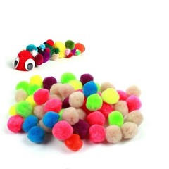 2000 PCS 8mm Multicolor Mixed Color Art Craft Pom Poms Balls DIY Party Decor