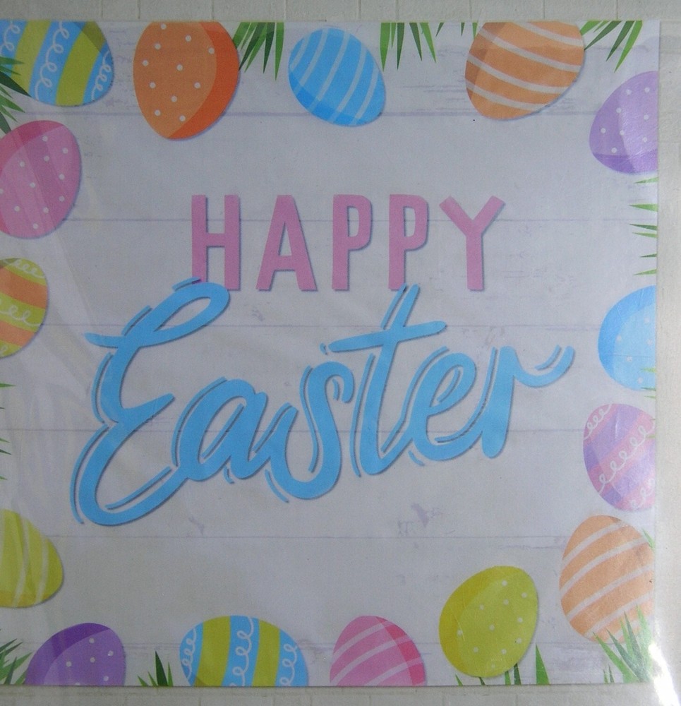 Celebrate «Happy Easter» 6′ x 6′ Backdrop NIP