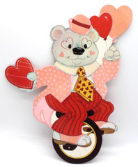 6-Piece Set Valentine Animals Clowns Circus Die-cut Cutouts Vintage Decorations