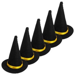mini witch hats Witch Hat Wine Bottle Toppers Halloween Party Supplies