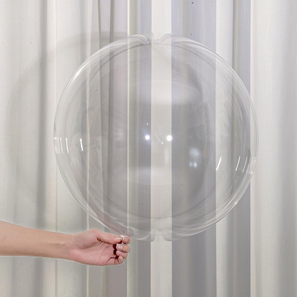 «45PCS 20 Inch Clear Bobo Balloons for Birthdays, Weddings, Baby Showers &