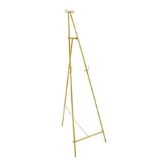 Luxury Gold Bow Display Easel Stand Elegant Metal Floor Standing Frame Holder