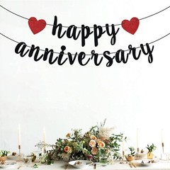Happy Anniversary Banner Anniversary Party Decorations We Still Do Happy Wedding