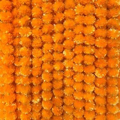 10PCS Long Marigold Flowers, 5 Feet Artificial Orange Marigold Garland for De…