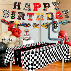 Race Car Party Decorations Include Race Car Happy Birthday Banner Race Car Table
