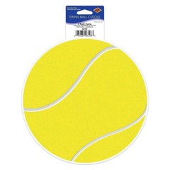 Beistle Tennis Ball Cutout, 10″, Yellow/White