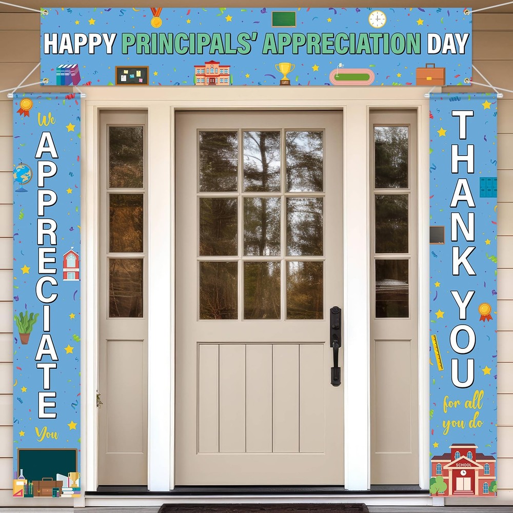 Fanfanwin Happy Principals Appreciation Day Banner Set Principal Appreciation
