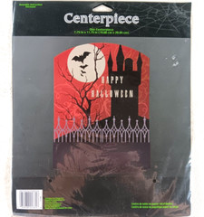 Halloween Table Centerpiece Haunted House Bats