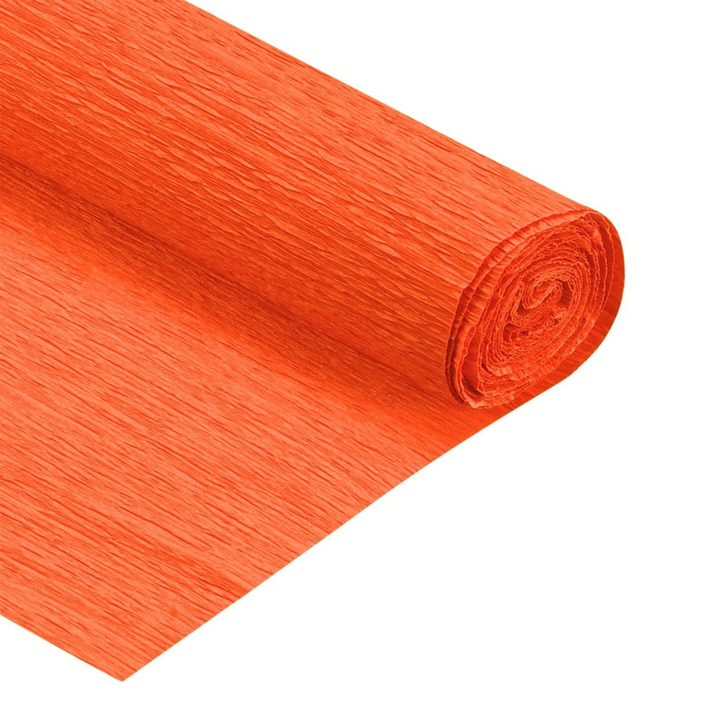 2pcs Crepe Paper Rolls DIY Decoration 7.5ft Long 20 Inch Wide, Orange