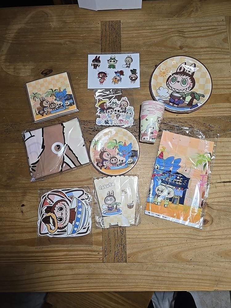 Labubu Birthday Party Set New, Open Box.