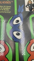 VTG 1989 TMNT Fun Glasses Unpunched Sheet Eureka Mirage Party Masks NOS RARE