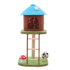 Mini Cat Climbing Frame Ornaments House Furniture Miniature for Dollhouse