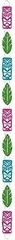 Sun-Sational Summer Luau Party Totems and Leaves Ring Garland Decoration, Foil,