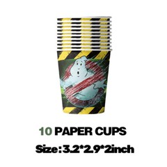 Ghostbusters Birthday Party Supplies Set Plates Cups Tablecloth Napkins