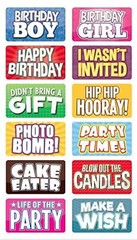 KING PROPS Premium Multicolor Photo Booth Props Kit English Letter Perfect Wa…