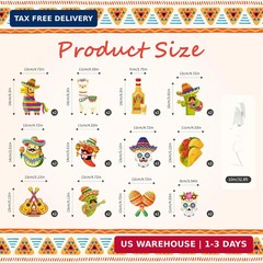 24PCS Mexican Theme Party Decorations, Fiesta Mexican Banner Cinco De Mayo Party