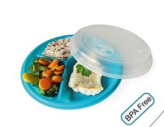 Dependable Industries inc. Essentials 2-Pack Microwave Lunch Compact, Multi