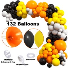 151Pcs Construction Party Supplies – Birthday Decorations, Balloon Arch, Caution