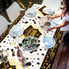 4 Pack Graduation Party Supplies 2026 Plastic Graduation Tablecloth, 54″X108″ Wa