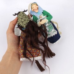 Kitchen Witch Doll, Vintage Cooking Doll, Festive Handmade Decor AE