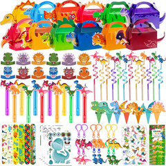 320PCS Dinosaur Birthday Party Decorations Favors Supplies, Dino Goodie Bags Fil