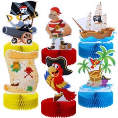 Sumind 6 Pieces Pirate Party [Refer to Product Images for Color Details]