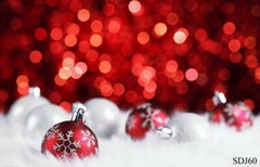 7x5ft Xmas Tree Baubles Rustic Wooden Planks Backdrop Vinyl Photo Background