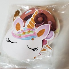 Unicon Party Decorations Over 60 Pcs! -All Cake Items New In Bag- Pink Rainbow