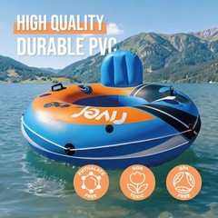 Inflatable River Tube Float Heavy Duty River Float Pool Floats Lake Premium …