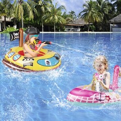 2 Pack Toddler Pool Floats with Squirt Gun, Inflatable Pool Toys for Kids, Pi…