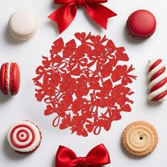 Red Glitter Bow Knot Tying The Knot Theme Table Confetti Scatter 200PK