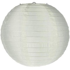 Quasimoon 14″ Beige Nylon Lantern, Durable Hanging Decoration by PaperLantern…