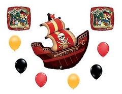 Pirate Ship and Disney Jake & the Neverland ‘Happy Birthday’ Balloons Party Set