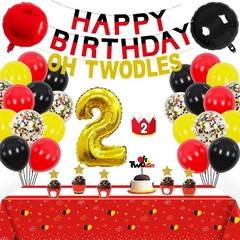 Mouse Themed 2nd Birthday Party Supplies & Decorations