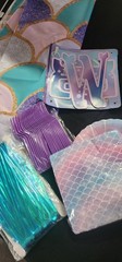 Mermaid Party Decorations With 8×5 Cloth Backdrop. Under the Sea Party