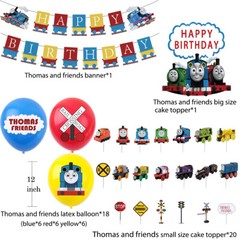 Thomas the Tank Engine Party Supplies Banner Balloons Birthday Decoration