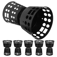 6Pcs Durable Black Plastic Bouquet Holders Floral Sleeve for Wedding and Events