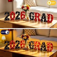 2026 Graduation Decorations, Light Up Letters «GRAD 2026» Sign, Graduation Pa…