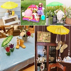 Mini Umbrellas for Doll Party Decoration, Photograph Toy Umbrella