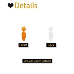Orange Glitter Carrot Confetti Vegetable Table Scatters Farm Party 120 PCS