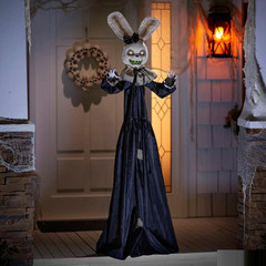 5 Ft. 6″ Animated Standing Rabbit with Dress Halloween Decoration