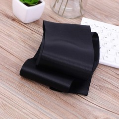 Plain Black Satin Sashes for Wedding Party DIY Supplies 12 Pieces