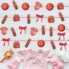 200 PCS Shes Ready to Pop Confetti Baby Shower Party Decorations Scatter