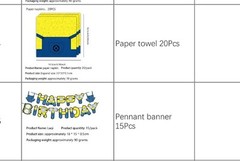 Minions Party Theme Decorations Supplies