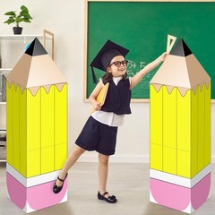 Large Classroom Theme Decoration Boxes Back To School Photo Props 6 PCS Set