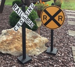 Train Theme Party Table Decorations | Set of 2 | Railroad Crossing | RR | Trains