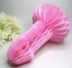 5 PcHanging Paper Honeycomb Penis Decoration – Funny Bachelorette Party Supplies