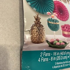 Aloha DELUXE Paper Fan Kit Birthday Party Luau Supplies Decoration Hawaiian ￼