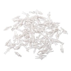 100pcs 1:75 Scale Plastic Model Railway Miniature White Figures Unpainted